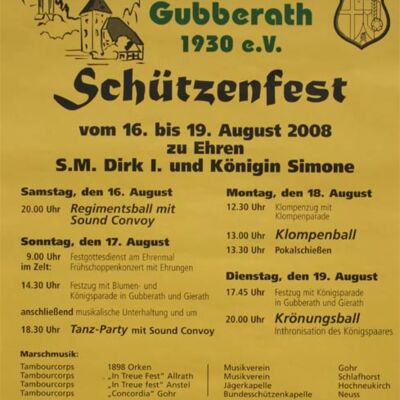 Festplakat Kirmes 2008