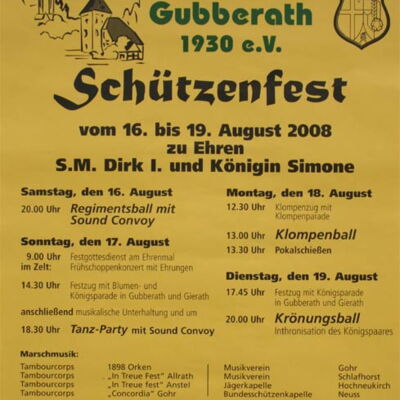 Festplakat Kirmes 2008