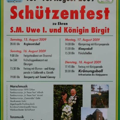 Festplakat Schützenfest 2009