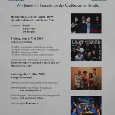 Festplakat Frühkirmes 2009